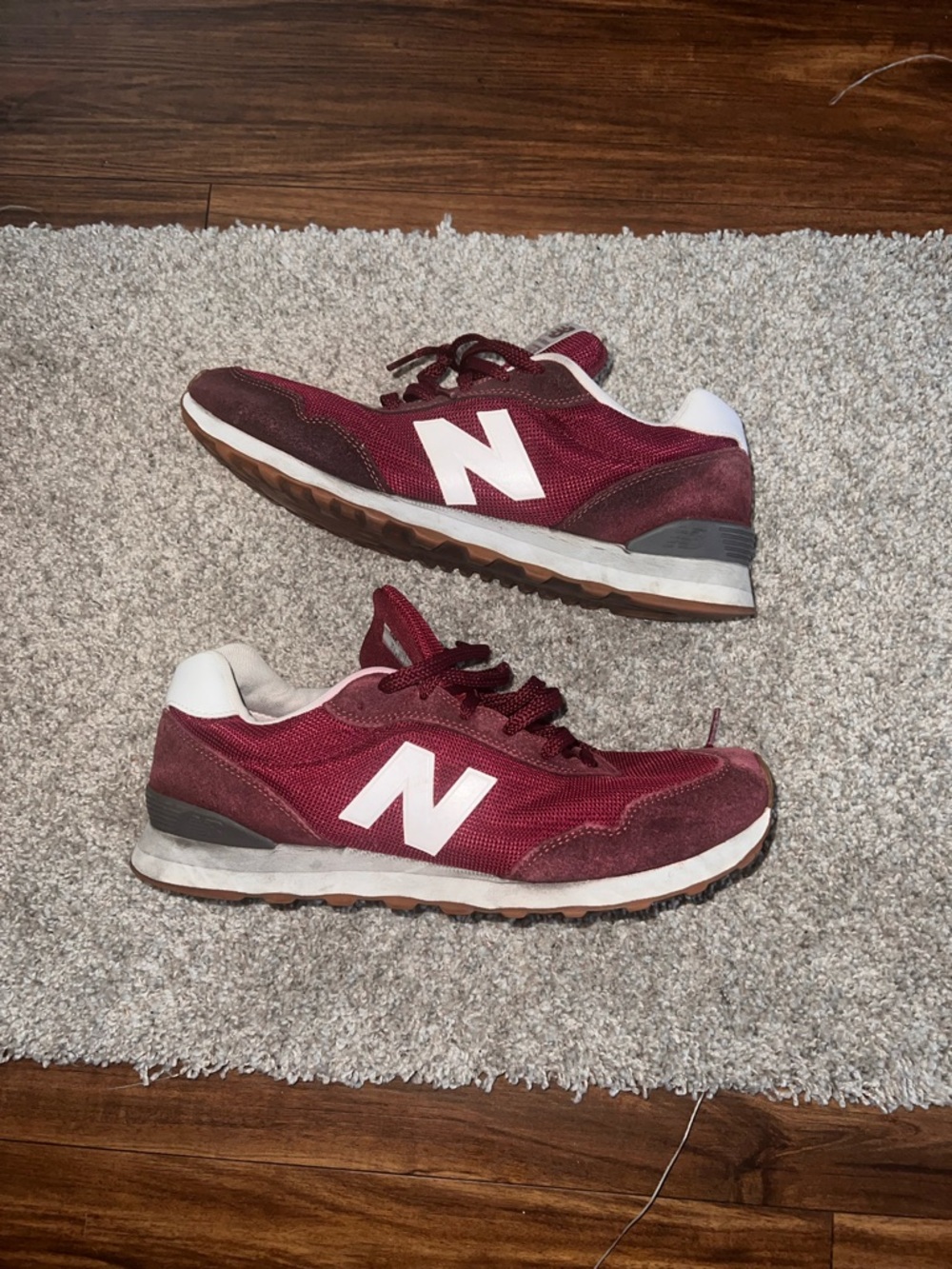 New Balance 515 Men's Shoes Maroon-White